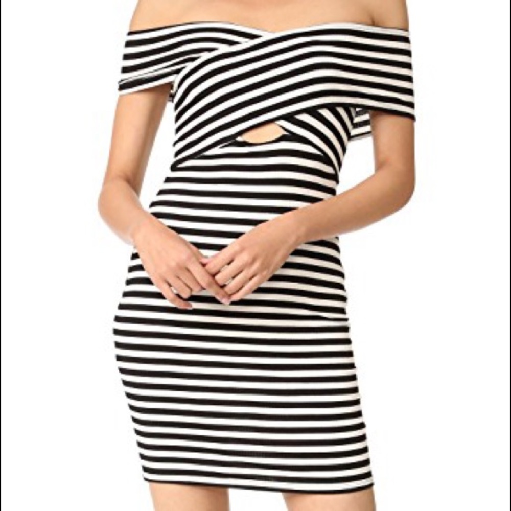 CLAYTON Striped Minidress Size Small
